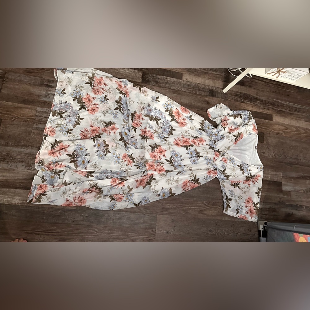 Baltic Born White Floral Maxi Dress